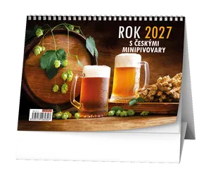 Tischkalender - Jahr 2027 mit tschechischen Mikrobrauereien